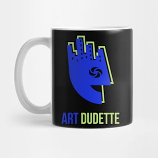 Art Dudette In Blue And Lime Mug